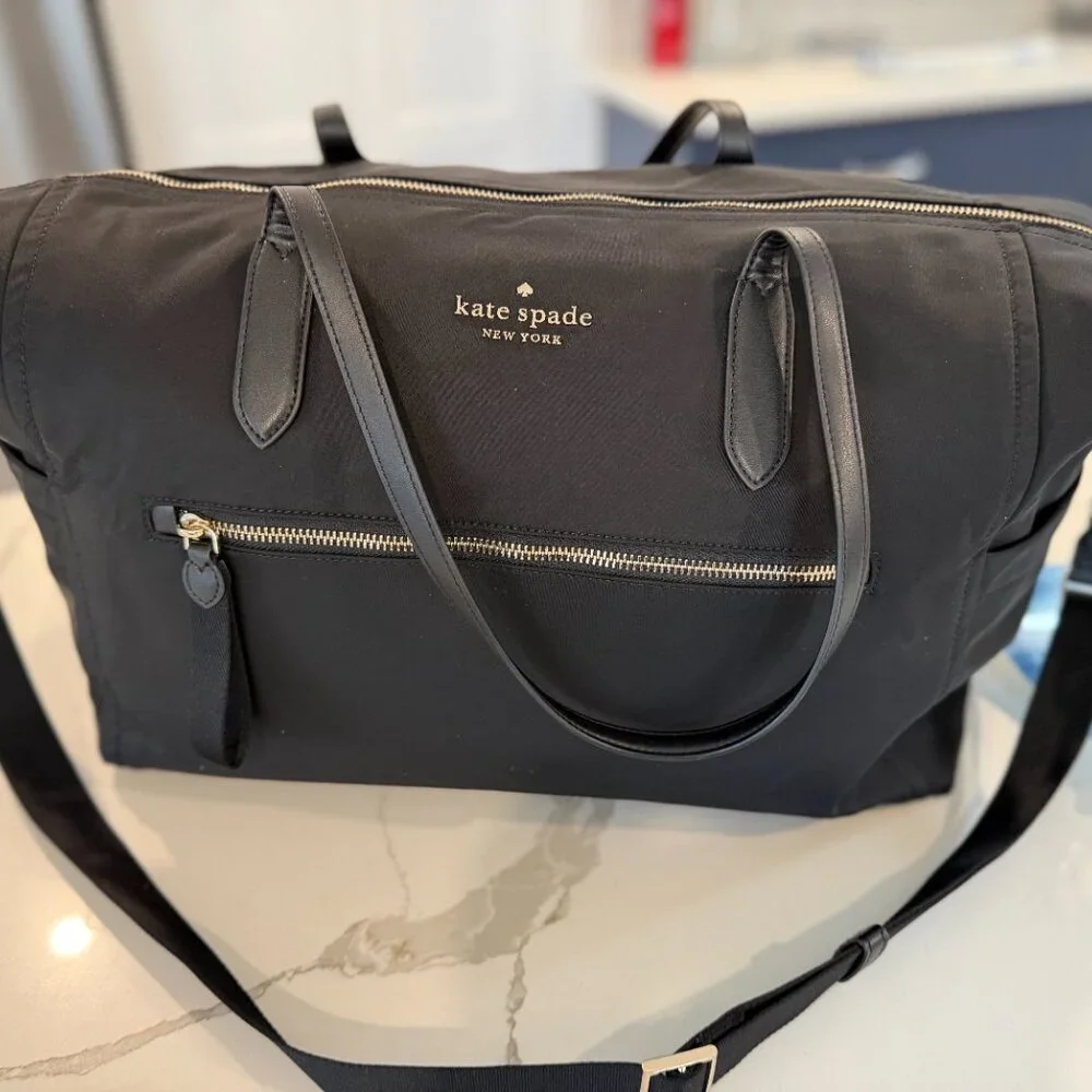 Kate Spade Chelsea weekender bag, black And Two Travel Makeup Cases Bundle - Picture 6 of 14